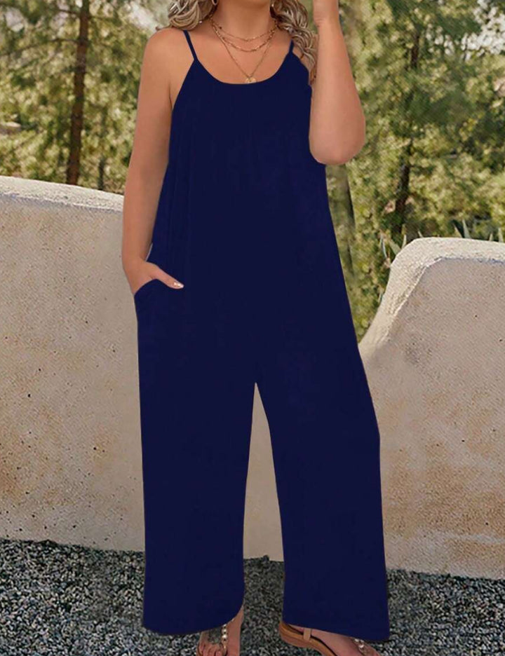 Shein Curve+ hosszú overall, kék