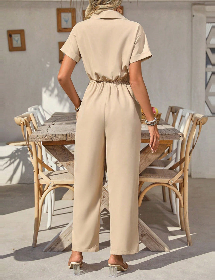 Shein hosszú jumpsuit, bézs