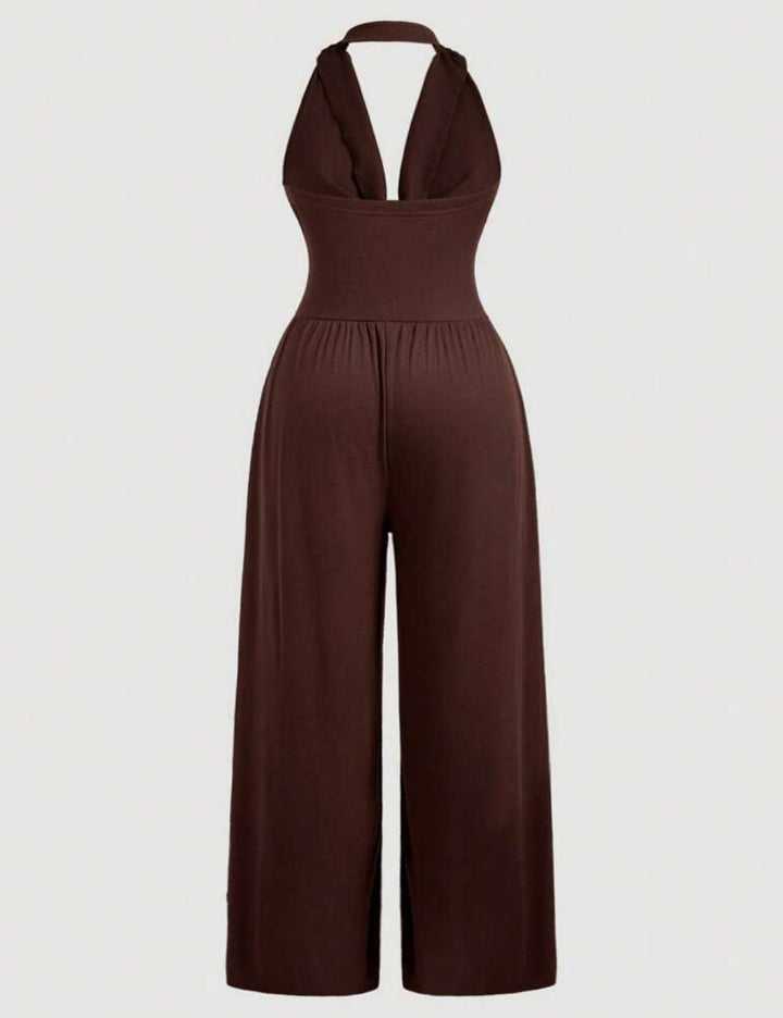 Shein Curve+ hosszú nadrág, barna