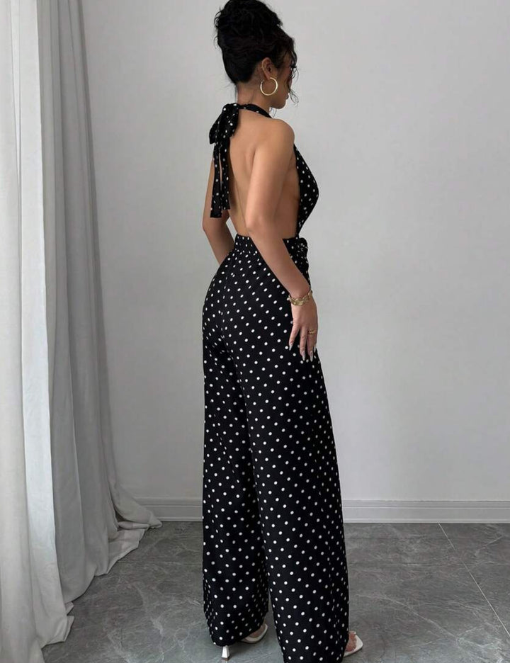 Shein hosszú jumpsuit, fekete