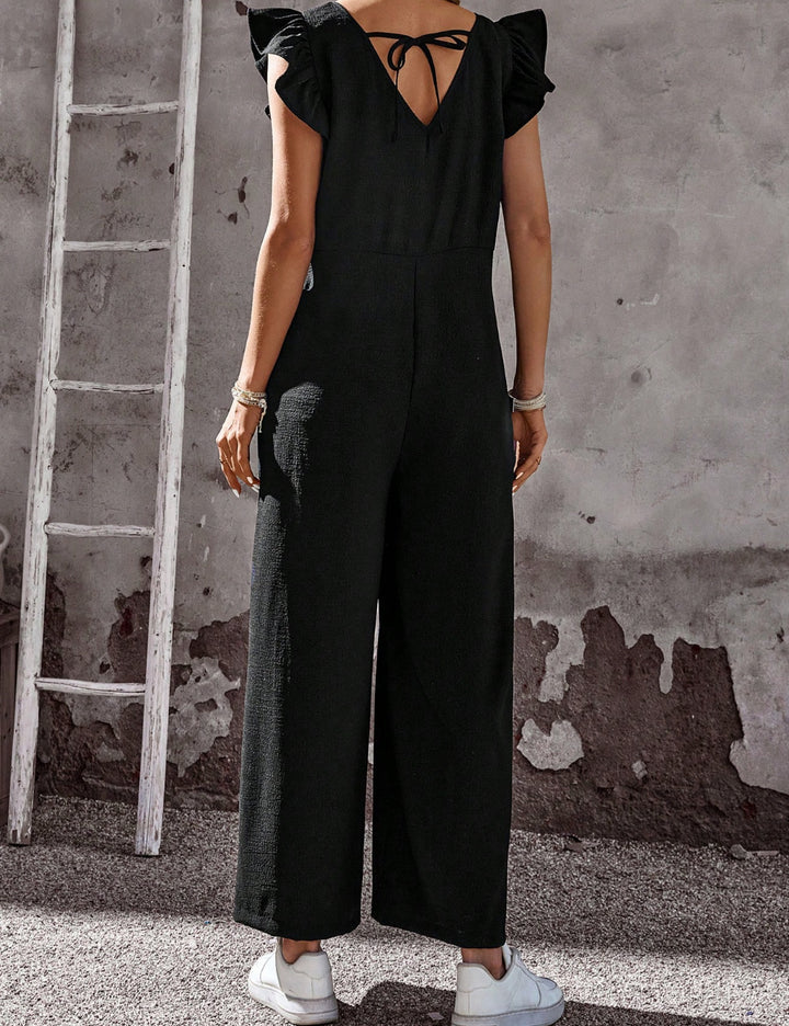 Shein Emery Rose hosszú jumpsuit, fekete