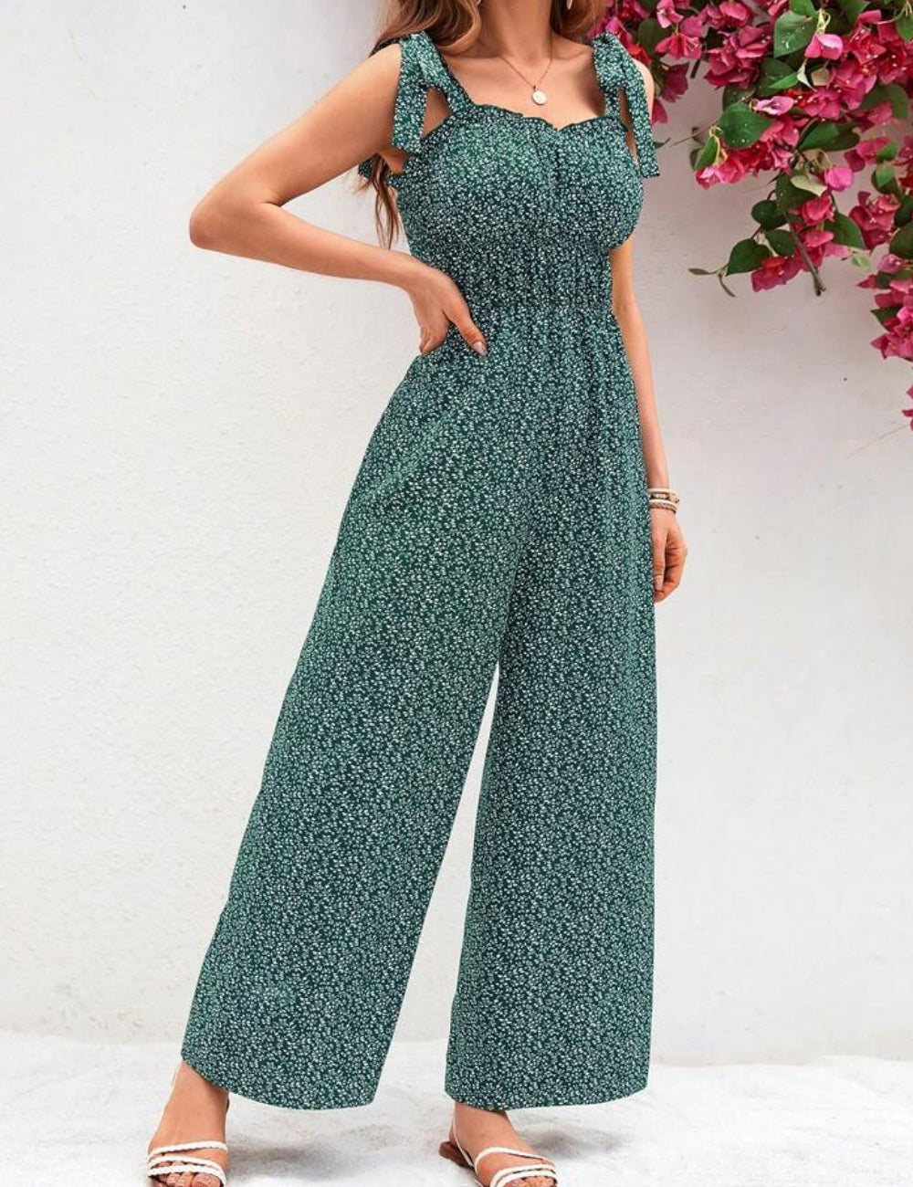 Salopeta lunga Shein, verde