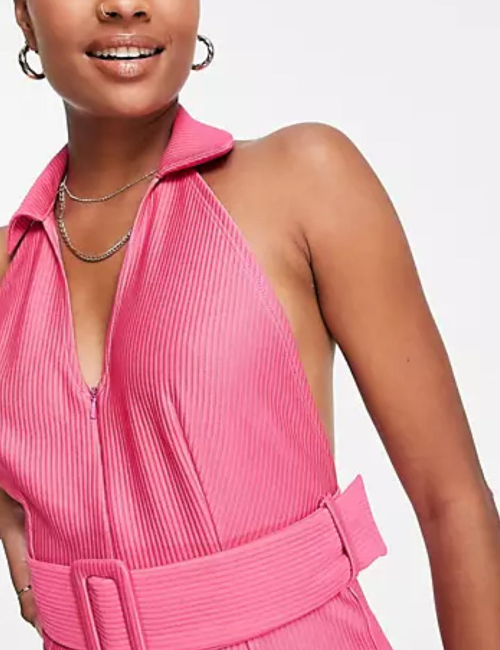 Salopeta scurta ASOS, roz