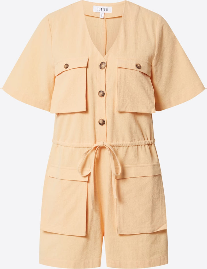 EDITED orange short jumpsuit