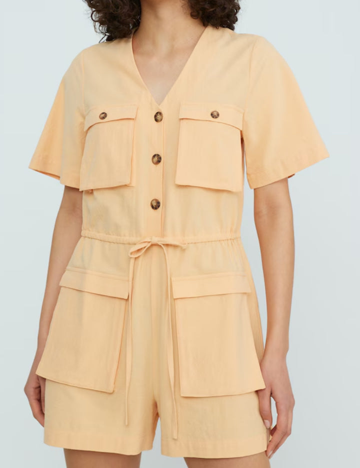 EDITED orange short jumpsuit