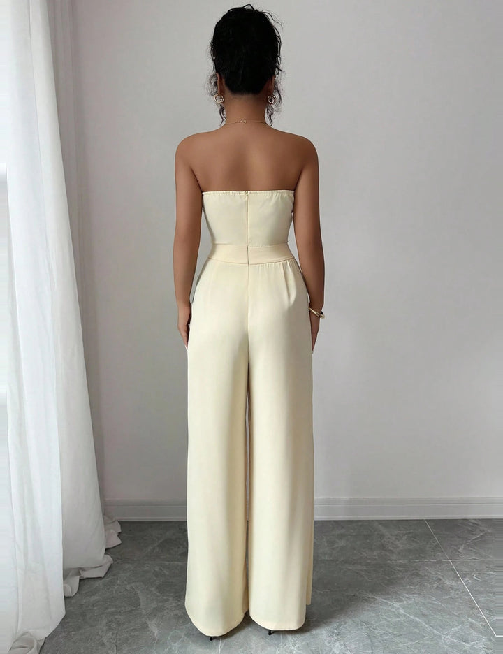 Shein jumpsuit, sárga