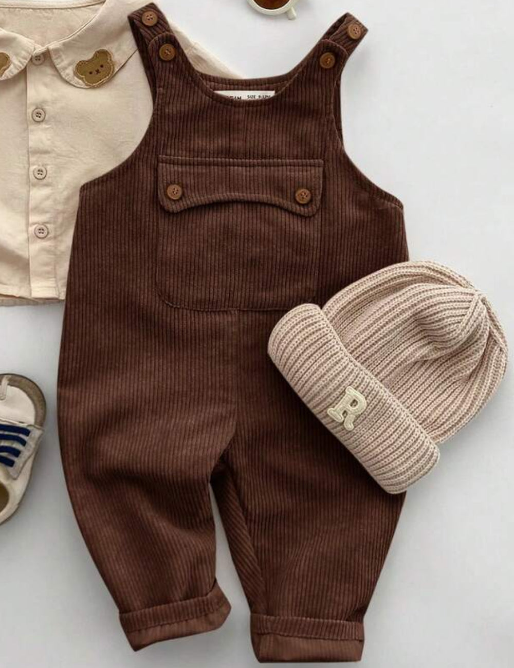 Shein jumpsuit, barna