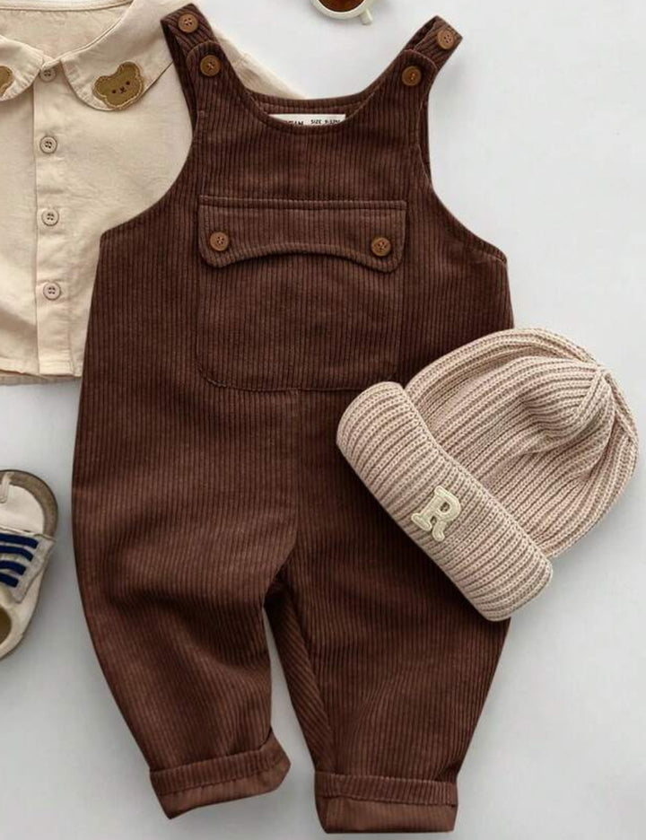 Shein jumpsuit, barna