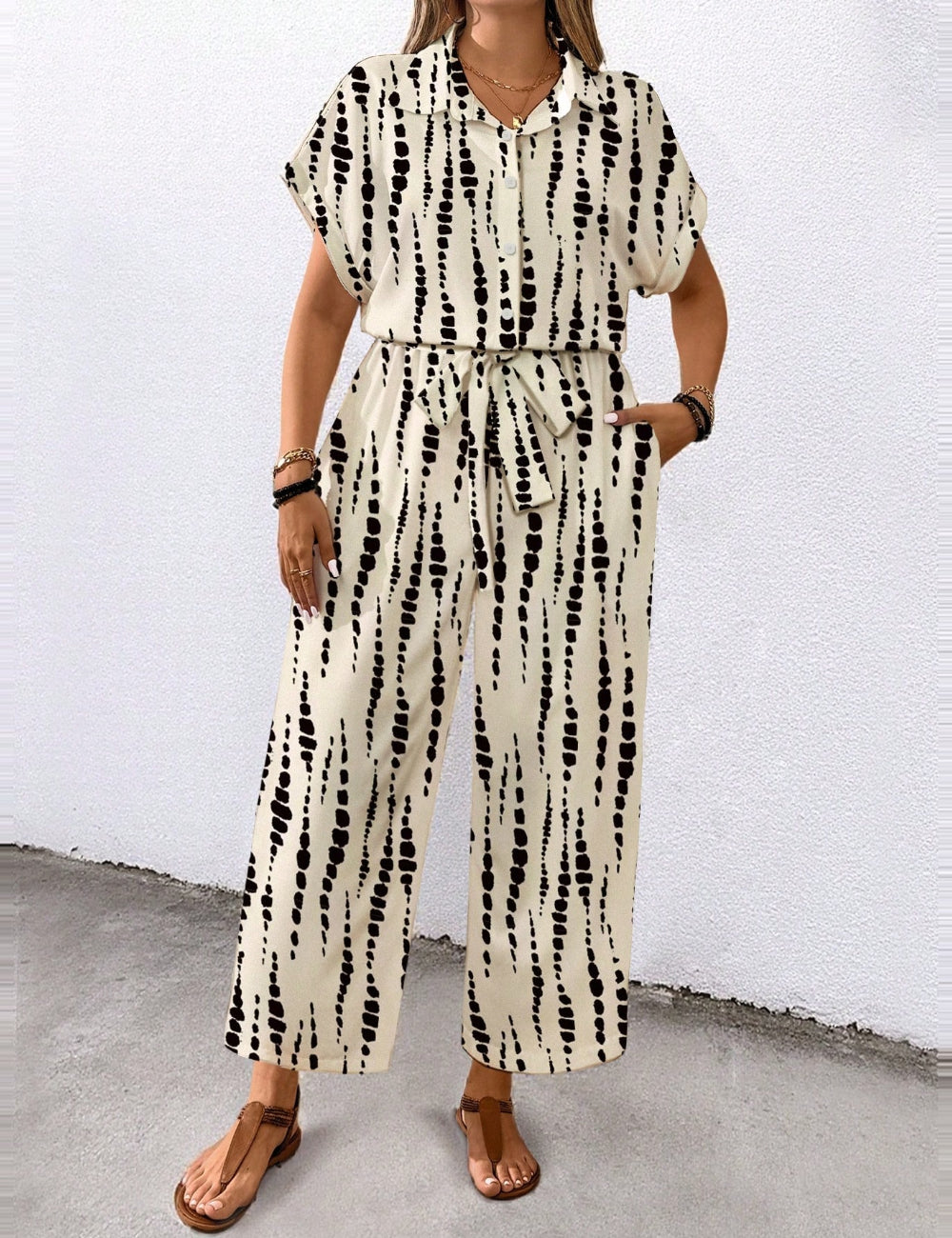 Shein Curve+ jumpsuit, vegyes színek