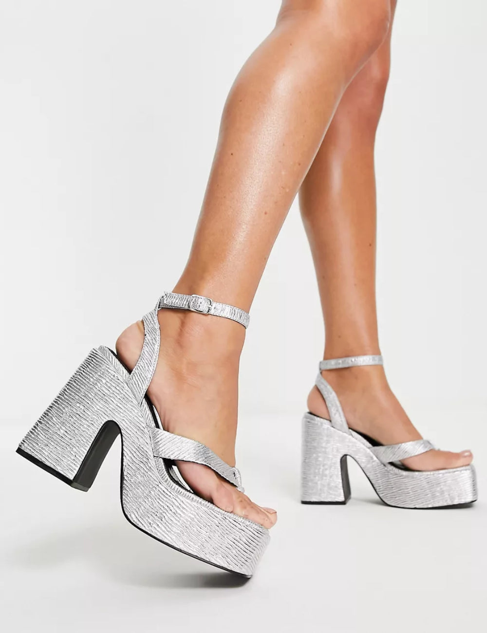 Topshop platform szandál, szürke