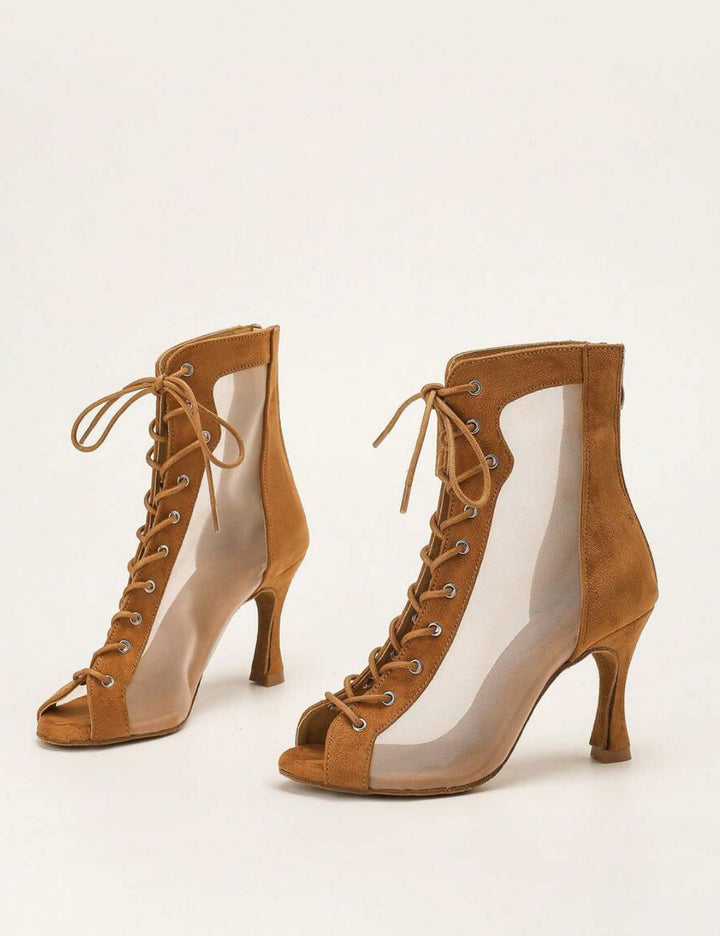 Sandale Cu Toc Shein, maro