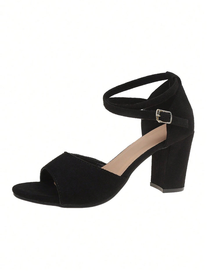 Sandale Cu Toc Shein, negru