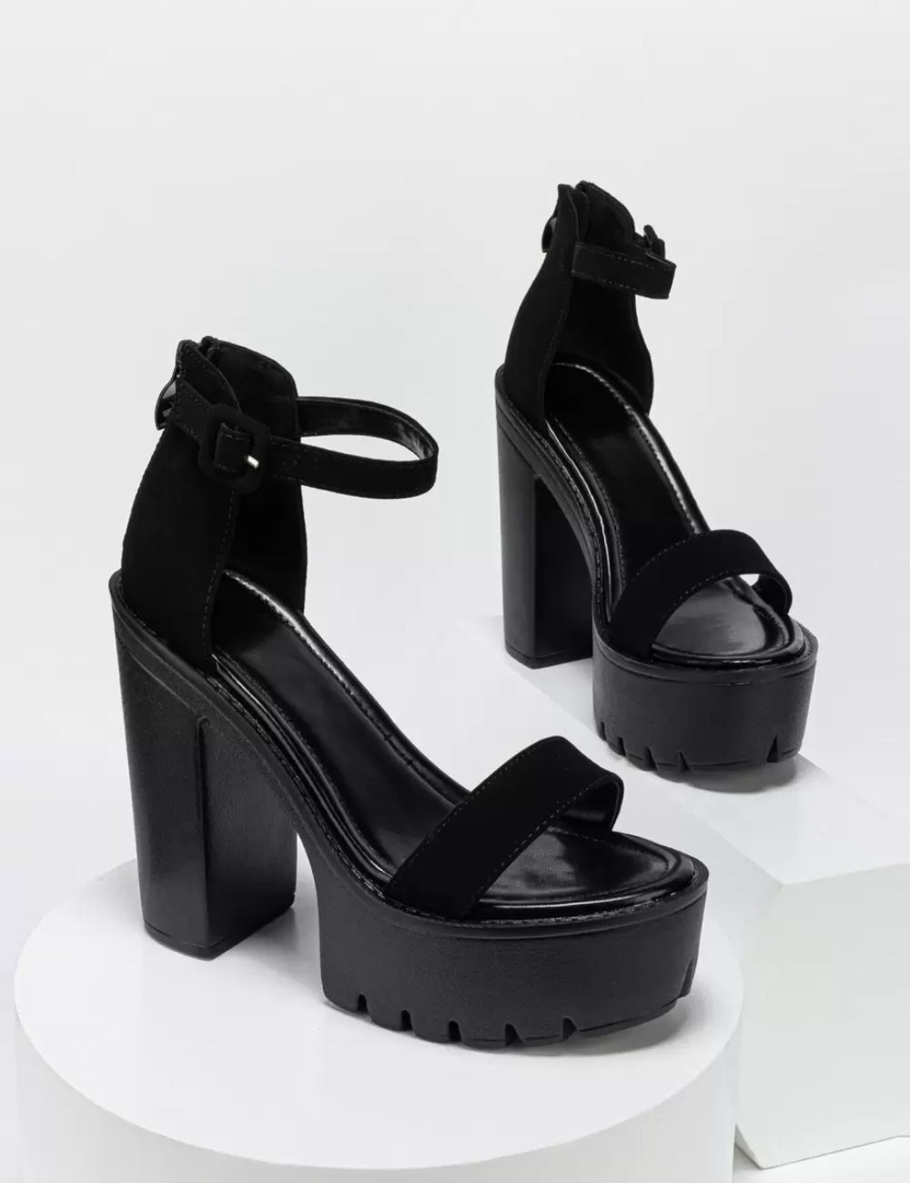 Sandale Cu Toc Shein, negru
