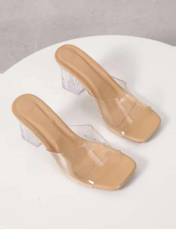 Sandale Cu Toc Shein, transparent