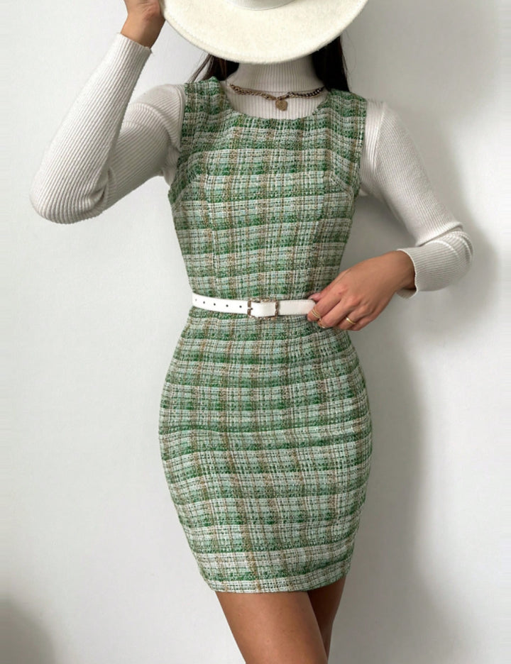 Sarafan SHEIN, verde