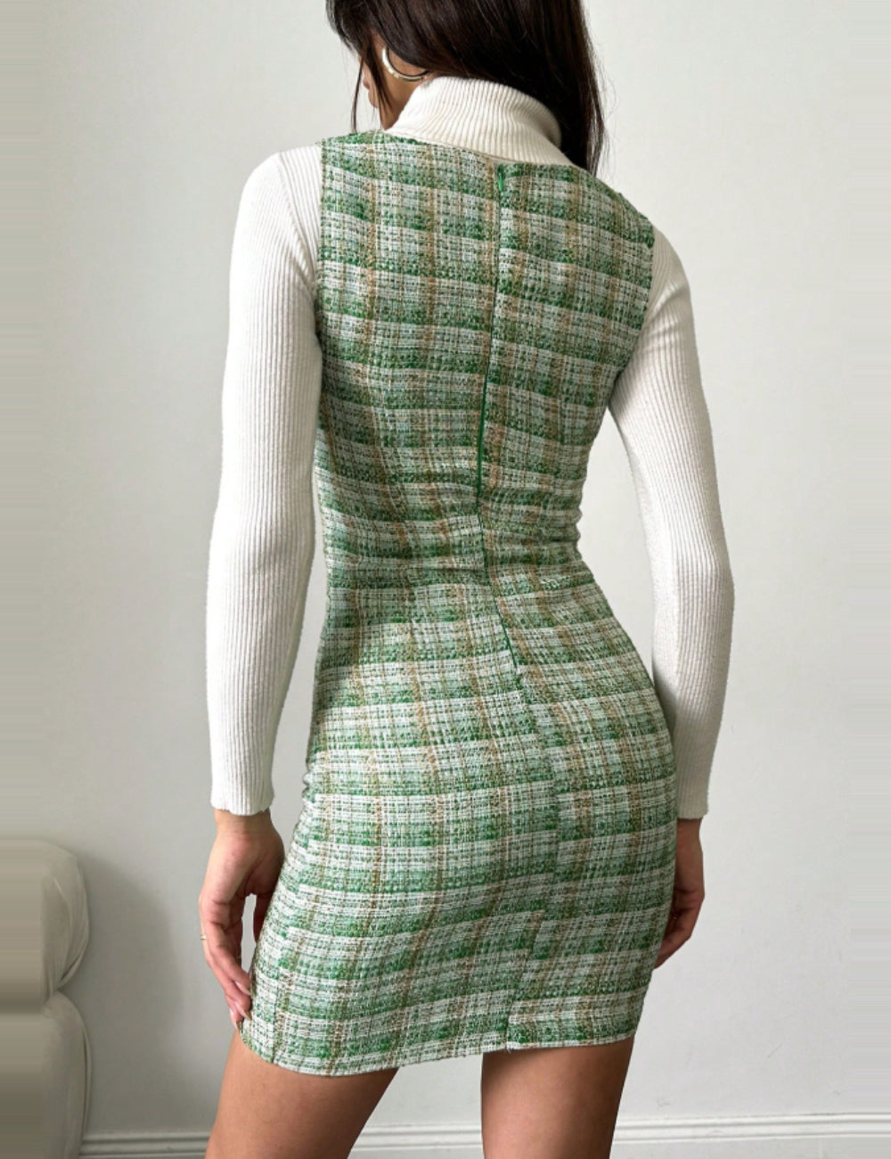 Sarafan SHEIN, verde