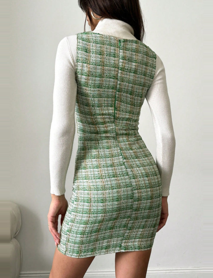 Sarafan SHEIN, verde