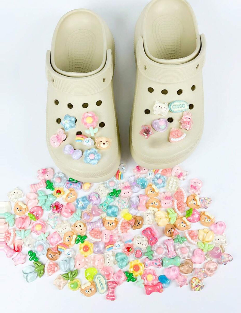 Shein Crocs kiegészítő szett, vegyes színek