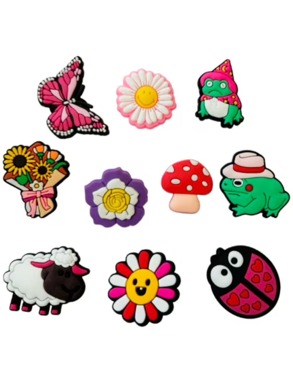 Shein crocs kiegészítő készlet, vegyes színek