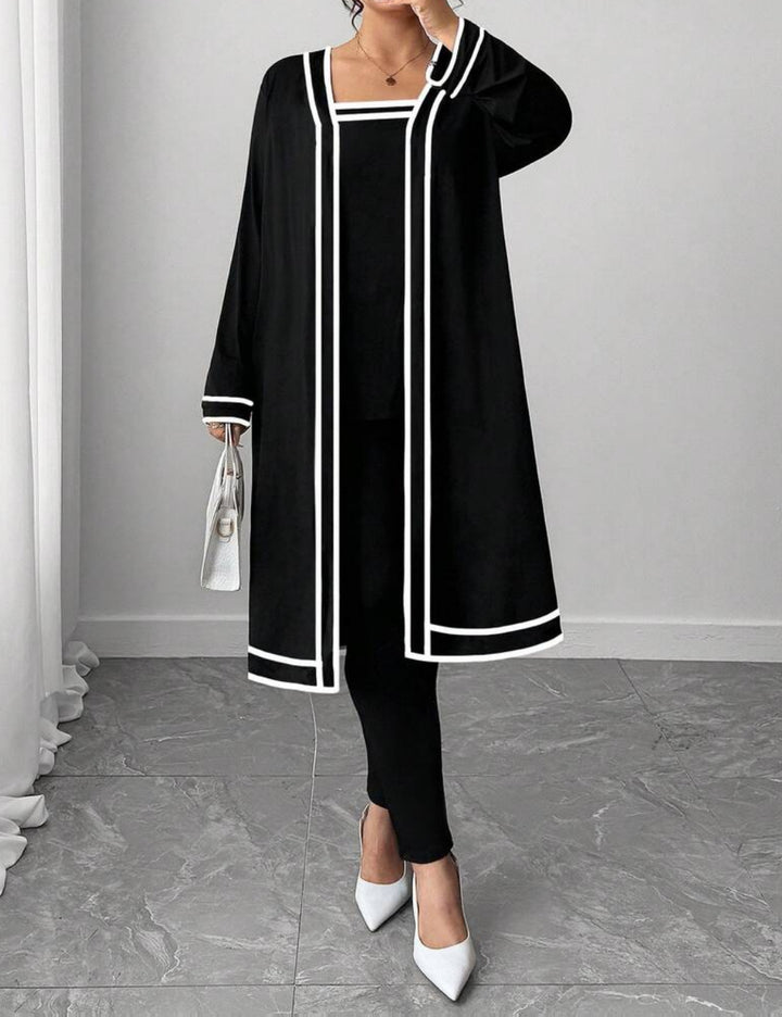 Set cardigan și pantaloni SHEIN, mix culori