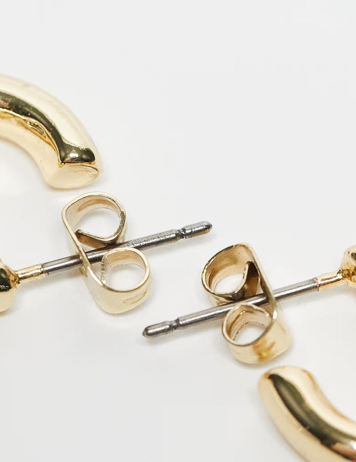 Set cercei Pieces, auriu