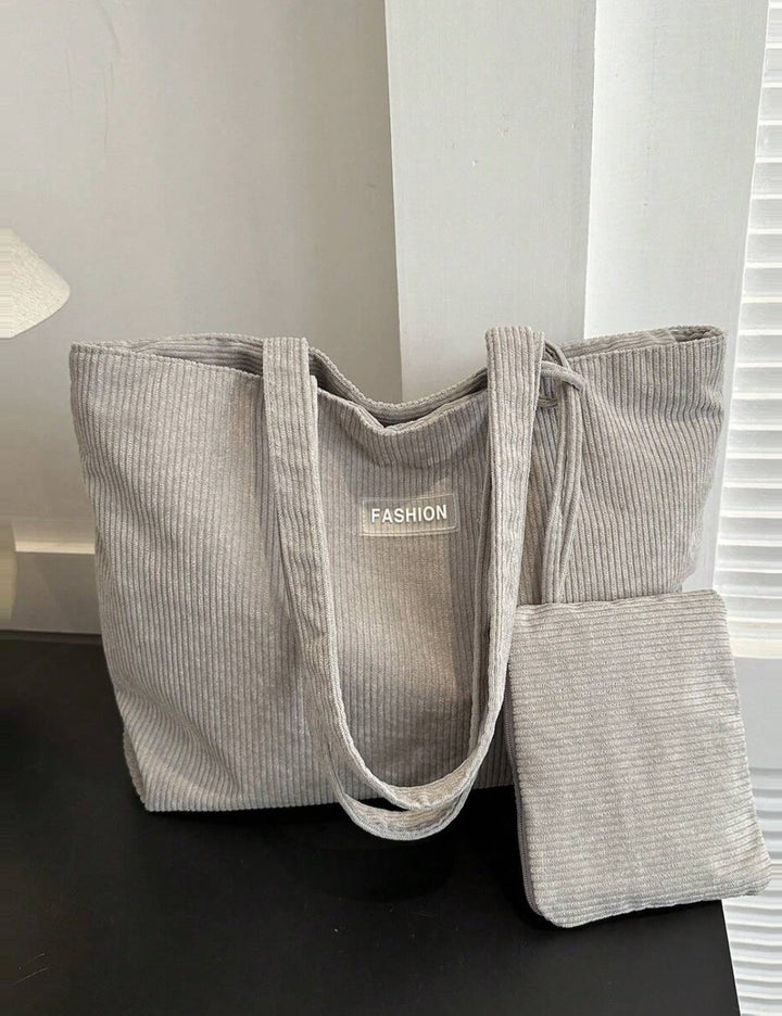 Set geanta si borseta Shein, gri