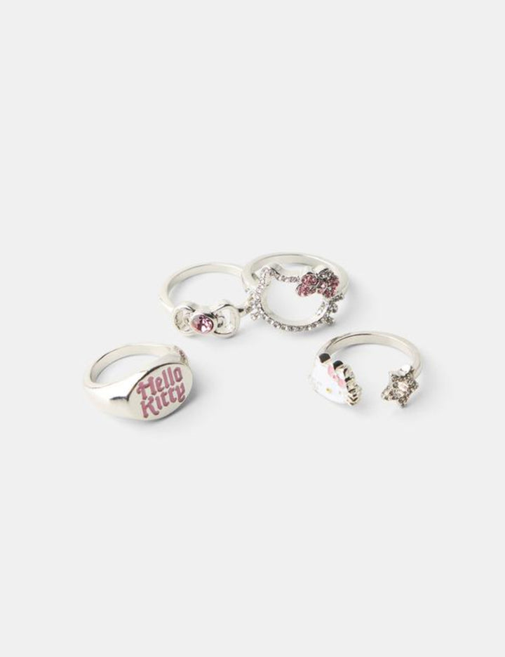 Set inele Bershka, argintiu