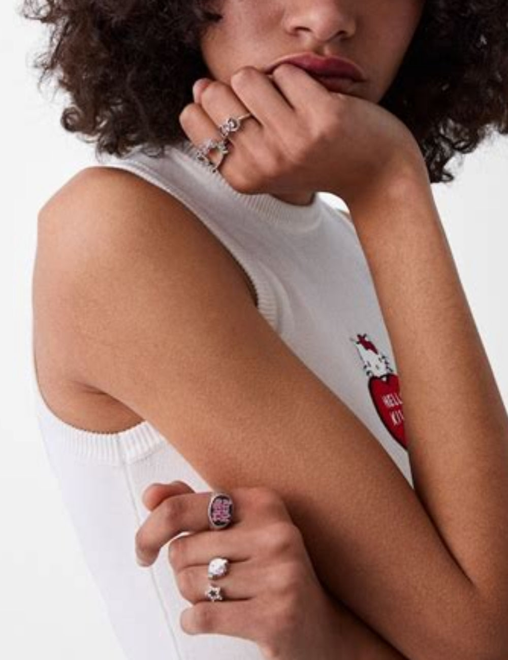 Set inele Bershka, argintiu