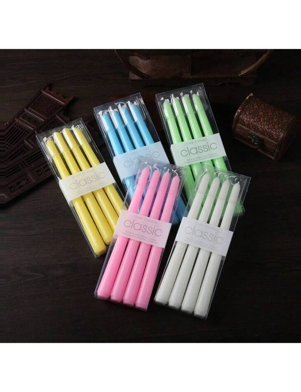 Set lumanari Shein, galben