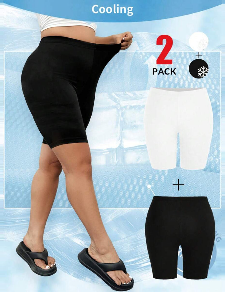 Shein Curve+ Rövidnadrág Szett, Vegyes Színek