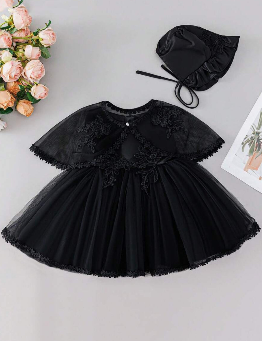 Set rochie și bască Shein, negru
