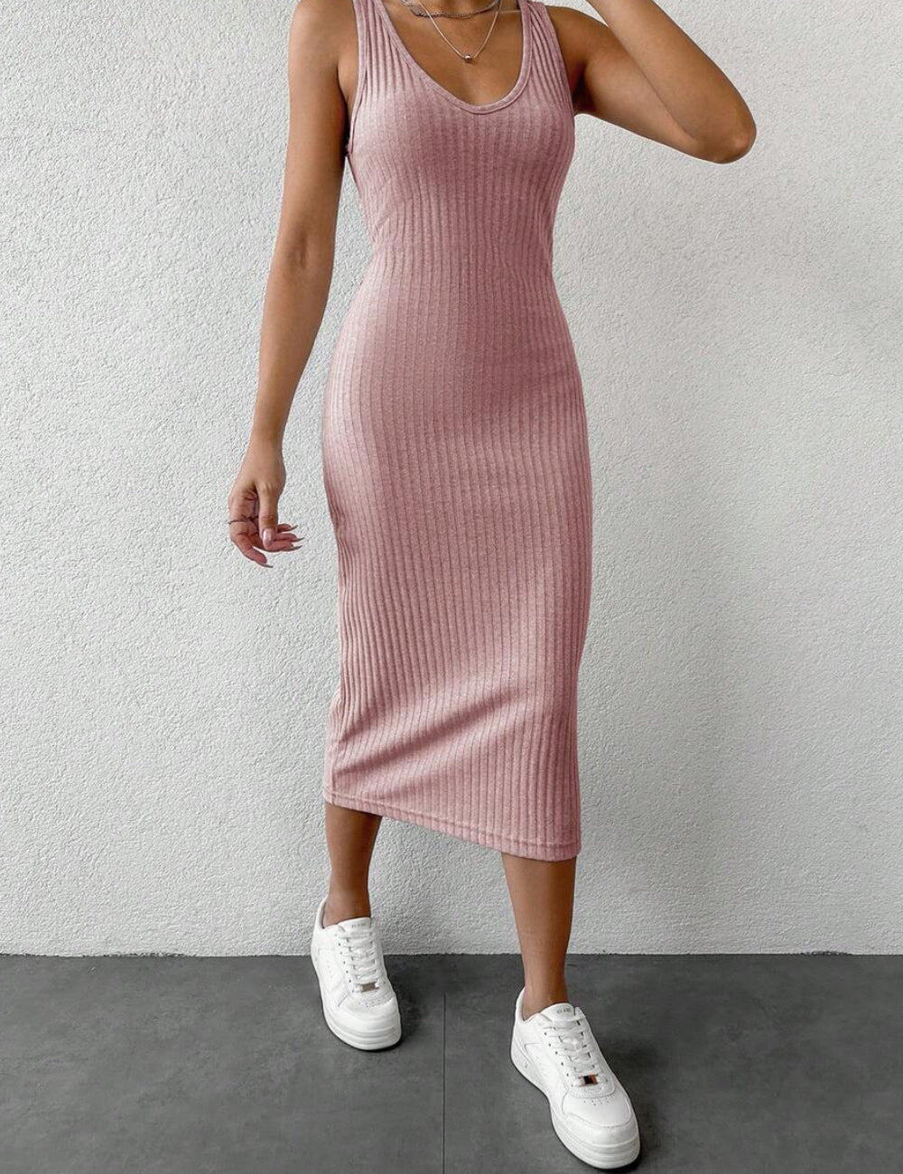 Set rochie și bluză Shein, roz