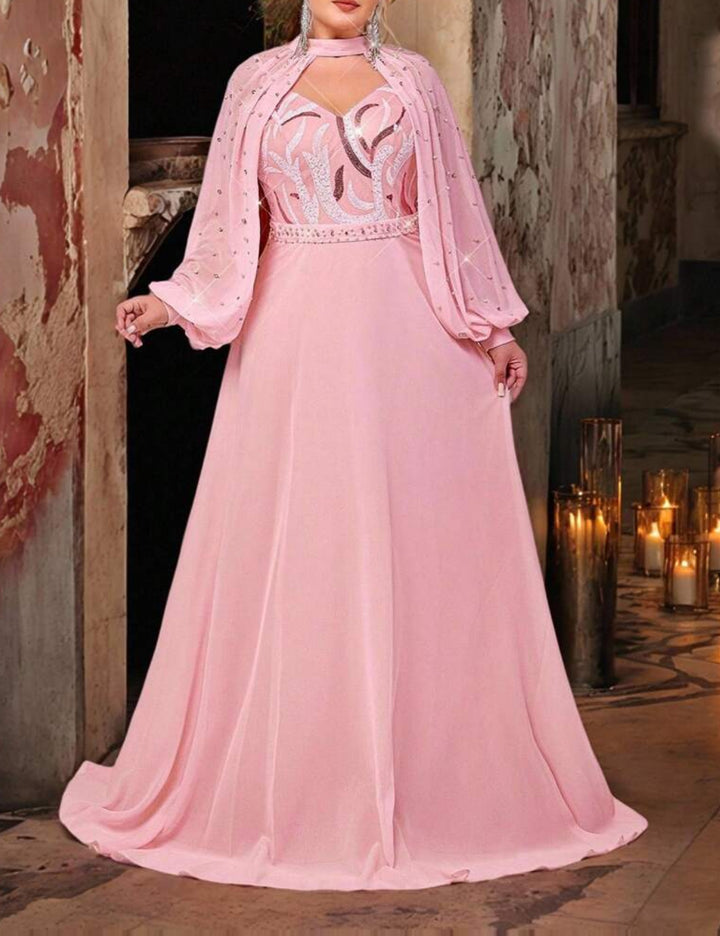 Set rochie și bolero SHEIN, roz