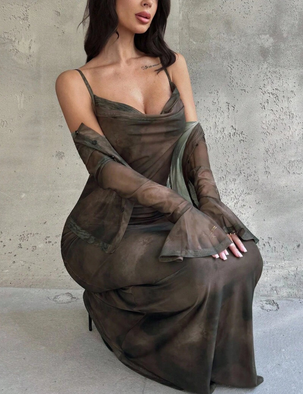 Set Rochie și Cămașă SHEIN, mix culori