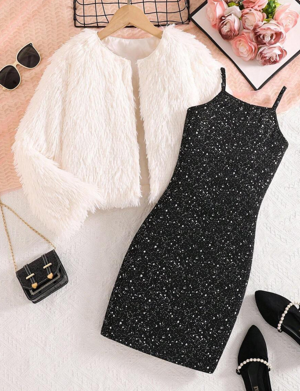 Set rochie și jachetă Shein, mix culori