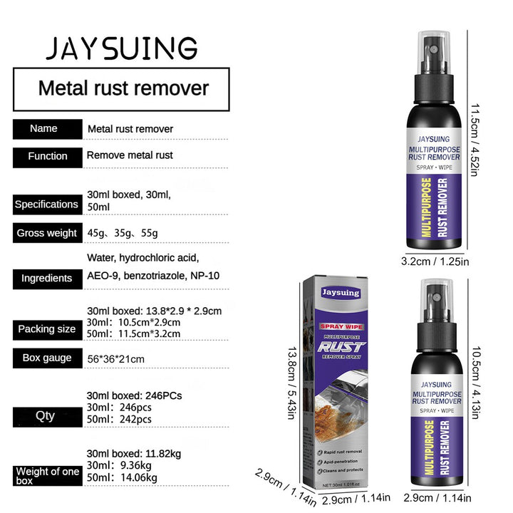 Spray de îndepărtare a ruginii auto SHEIN, negru