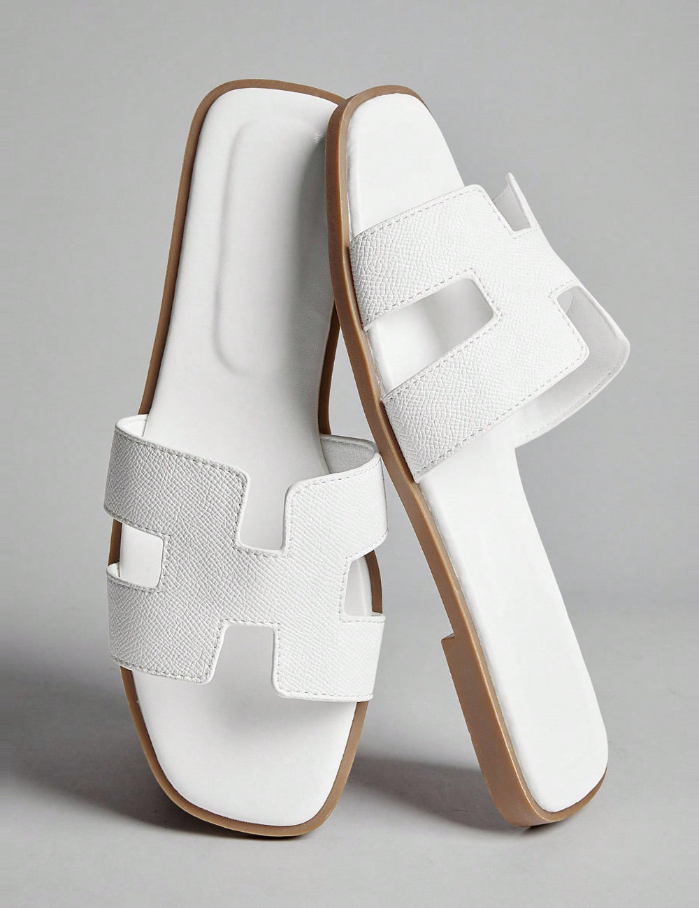 Shein papucs, fehér