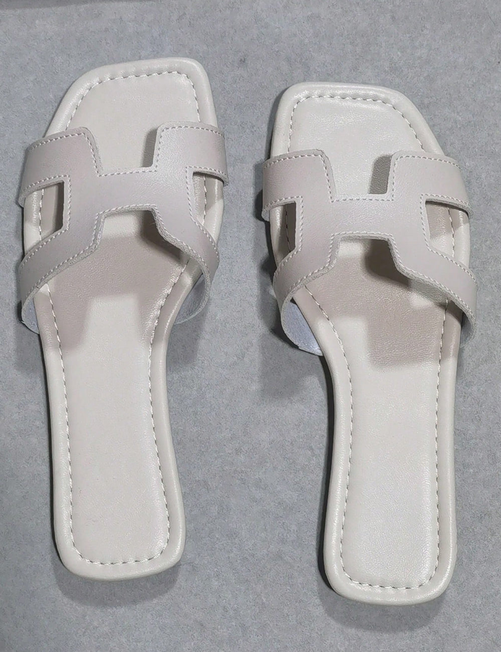 Shein papucs, krémszínű
