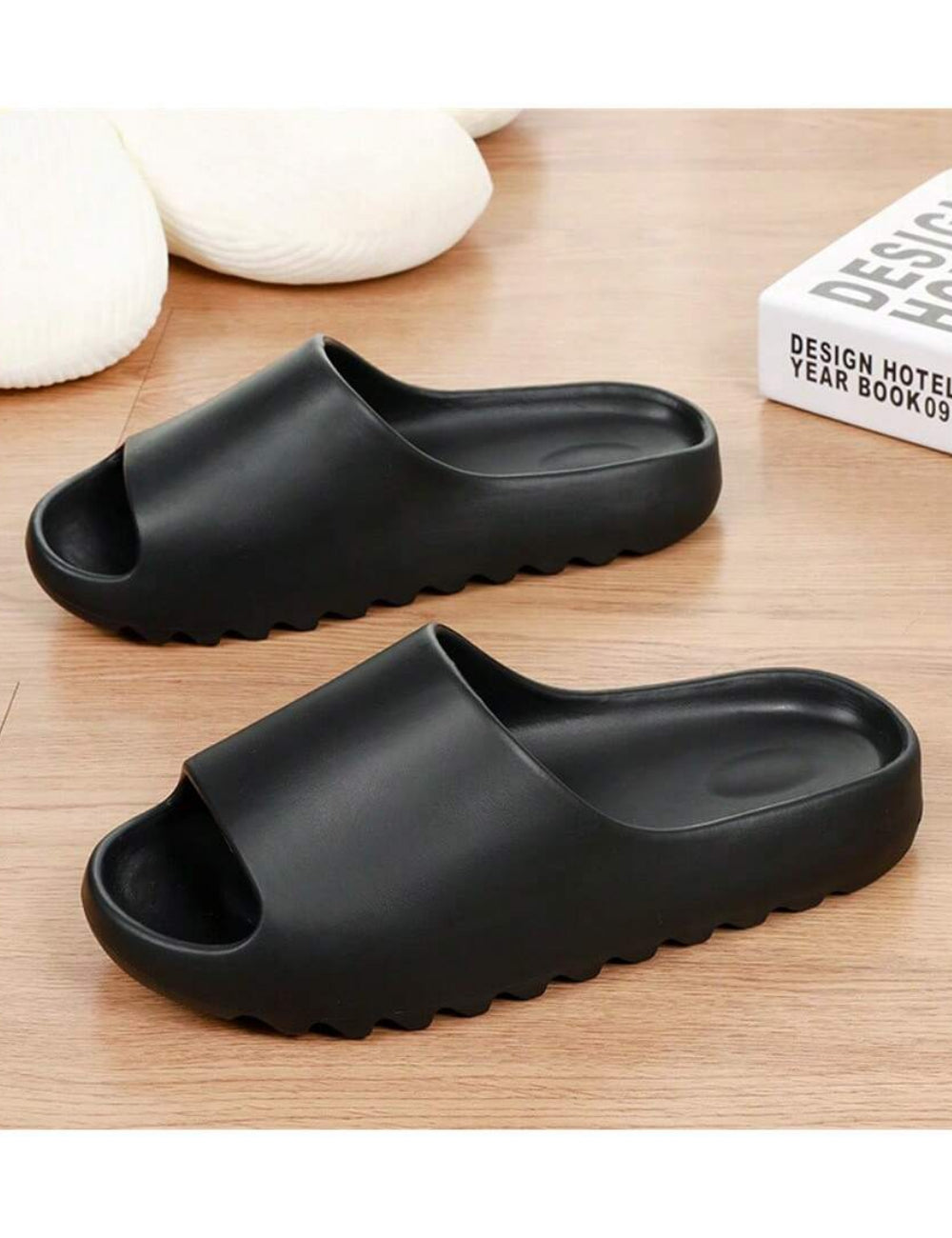 Shein papucs, fekete