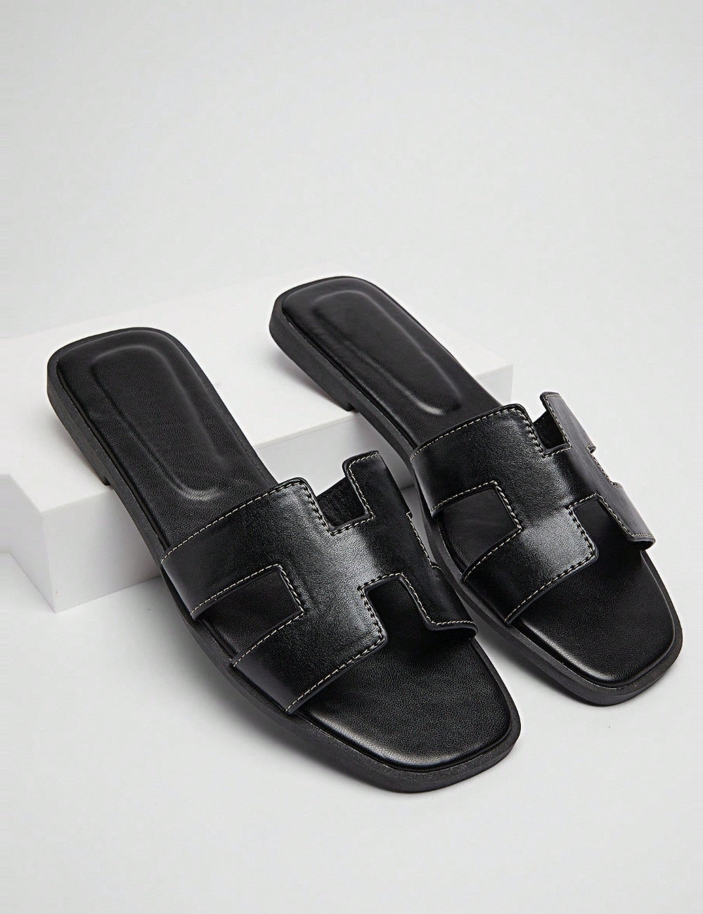 Shein papucs, fekete