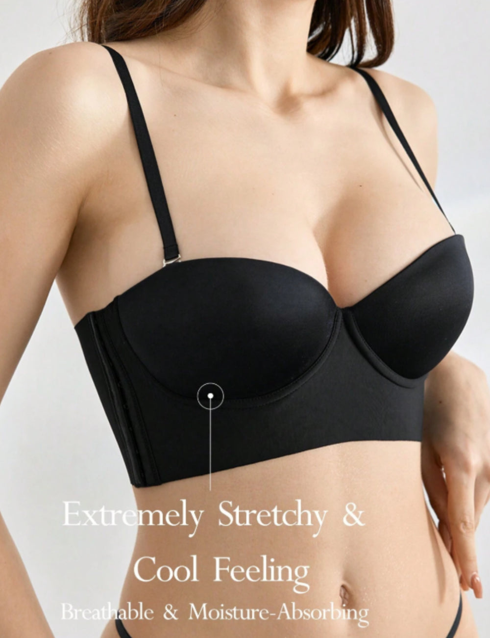 Shein melltartó, fekete