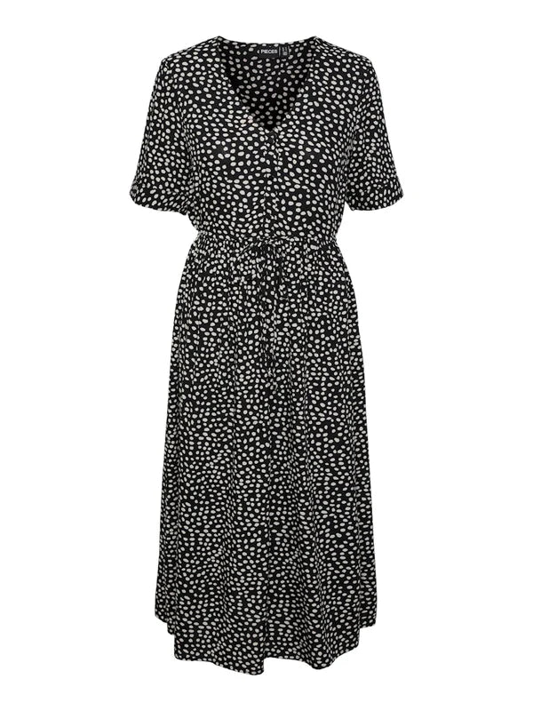 Rochie midi PIECES, mix culori