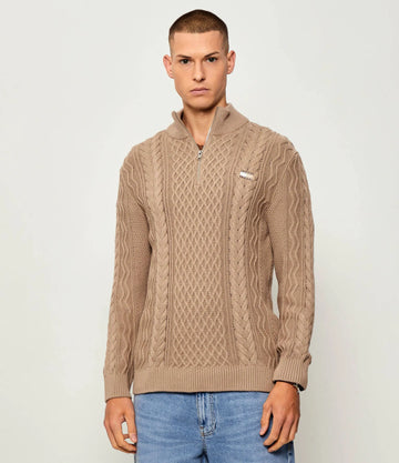 Pulover TOMMY JEANS, maro