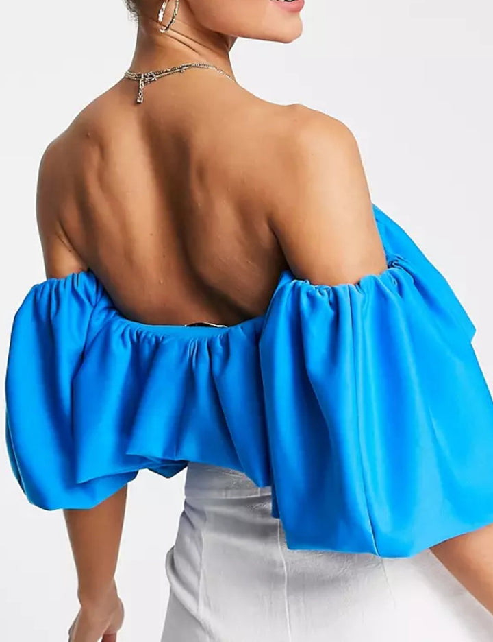 Top ASOS, albastru