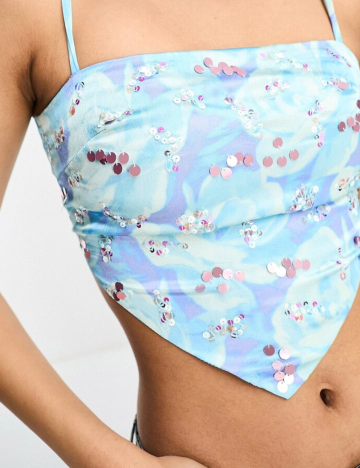 Top ASOS, albastru