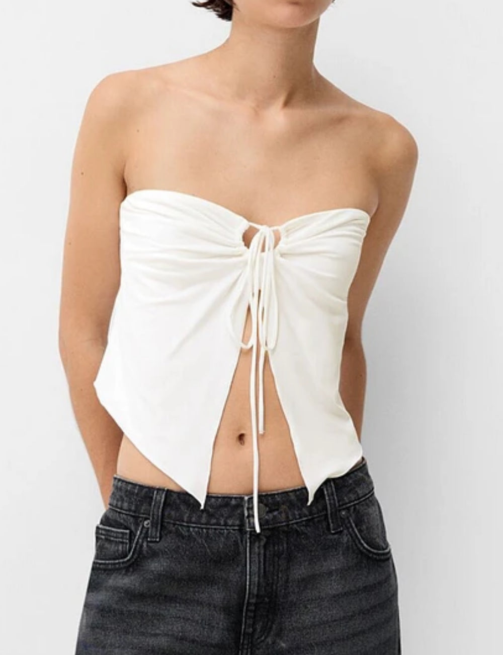 Top Bershka, alb