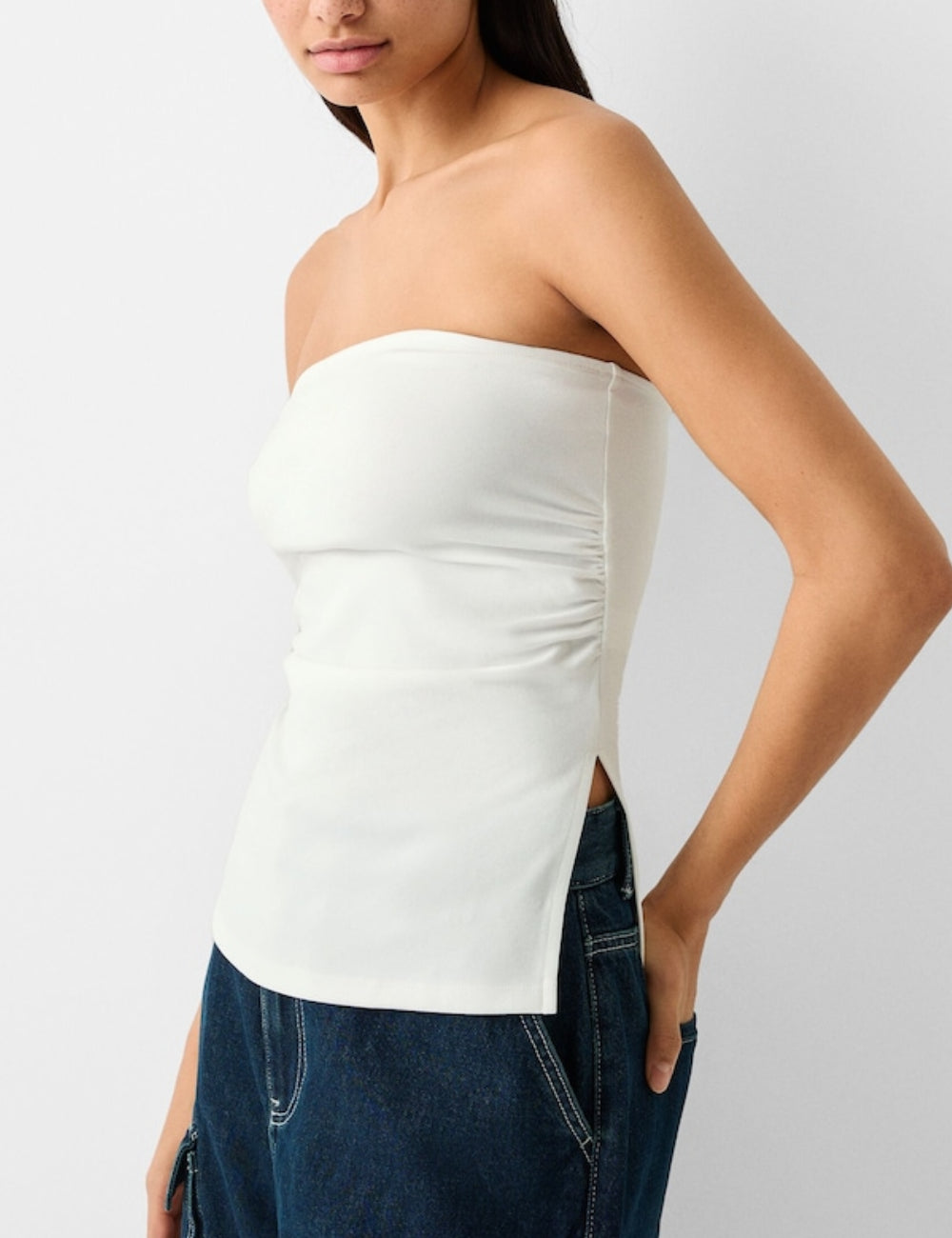 Top Bershka, alb