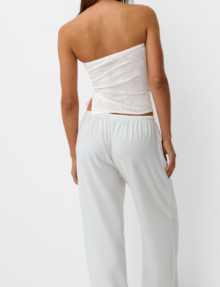 Top Bershka, alb