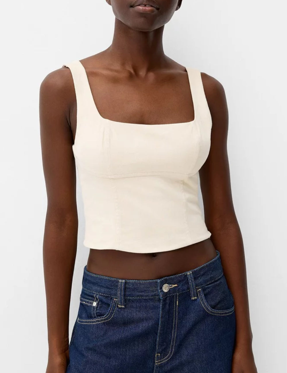 Top Bershka, bej