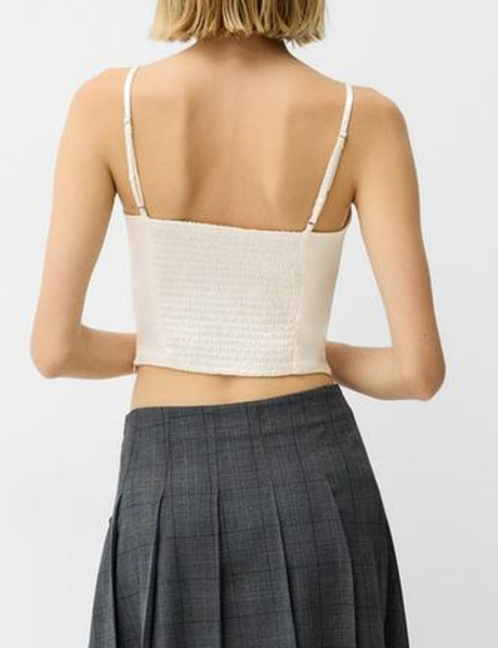 Top Bershka, crem